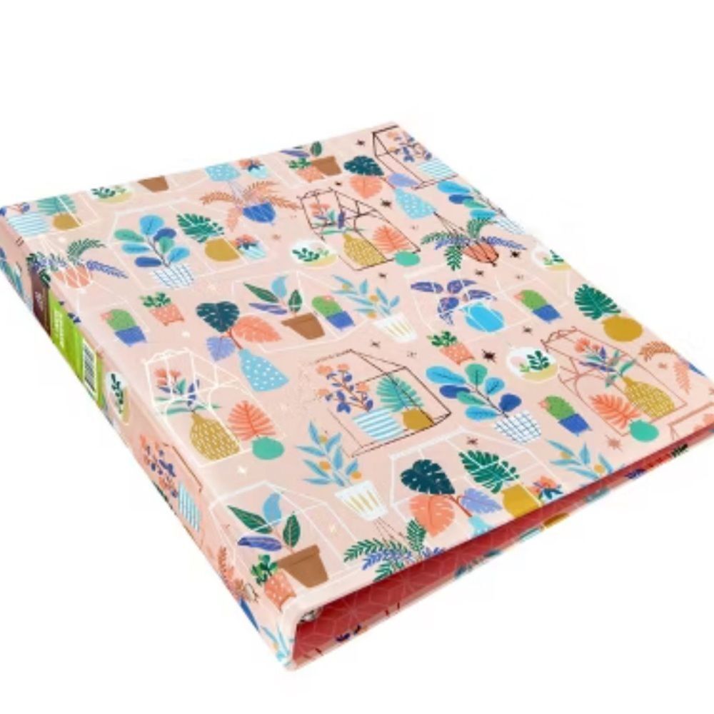 2 Pack- Plants 1 Inch Binder bundle Pink